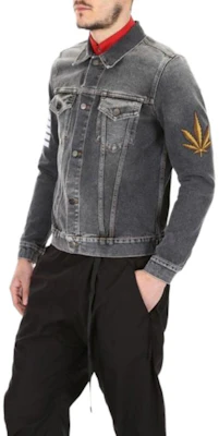 Chaqueta Negra con Rayas Lavadas y Bolsillo Palm Angels para Hombre. PMYE003S182300617601 Purchase Chaqueta Negra con Rayas Lavadas y Bolsillo Palm Angels para Hombre. PMYE003S182300617601