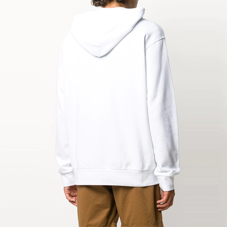 Shop パームエンジェルス フロントロゴプリント付きホワイトフーディー PMBB003F20FLE0020148