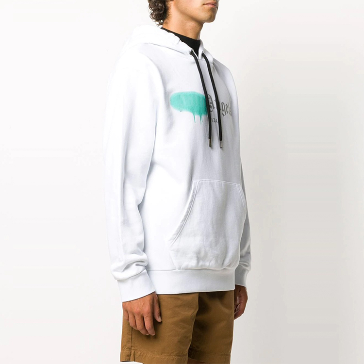 Purchase パームエンジェルス フロントロゴプリント付きホワイトフーディー PMBB003F20FLE0020148