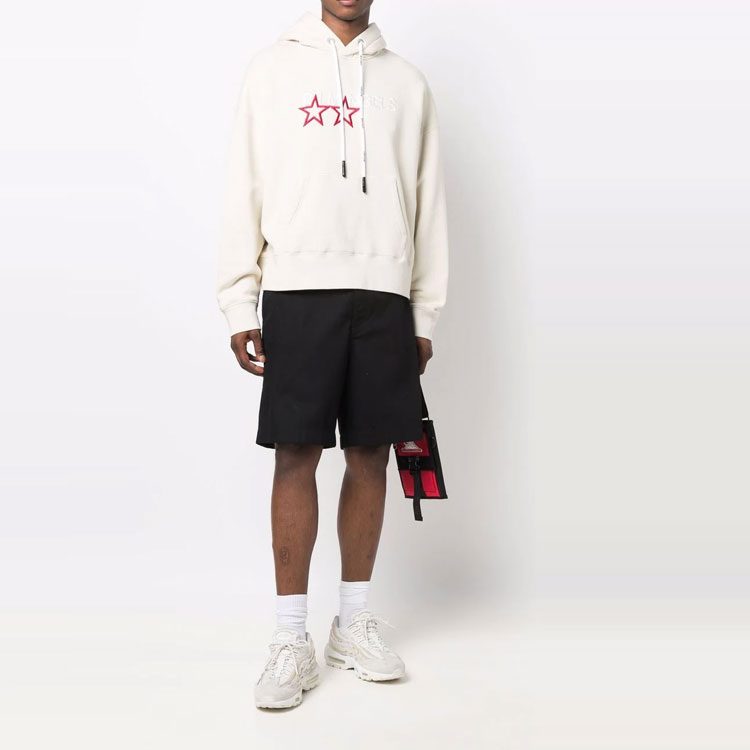 Palm Angels White Hoodie with Star Logo Embroidery. PMBB058F21FLE0080501 圖 3