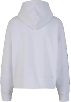 Palm Angels White Logo Print Long Sleeve Hoodie PMBB058F23FLE0030110 Lookbook Palm Angels White Logo Print Long Sleeve Hoodie PMBB058F23FLE0030110