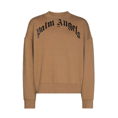 Palm Angels Browns 50 SS21 Bear Print Hoodie Beige PMBA026G20FLE0036160