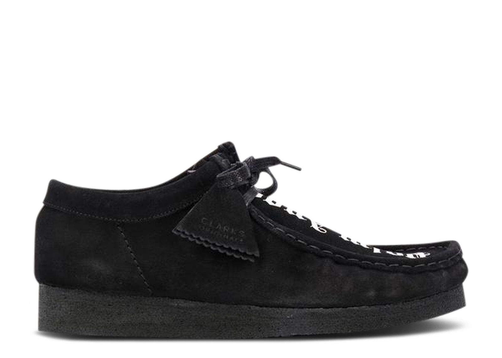 Buy Palm Angels x Clarks Fransen Wallabee Mokassin ''Schwarz'' PMIA054F20LEA0011001