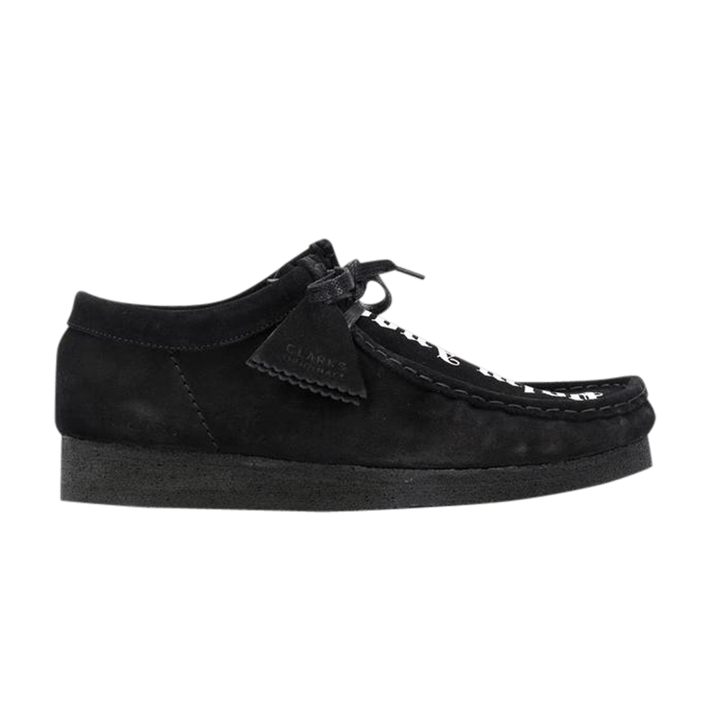 Palm Angels x Clarks Fringed Wallabee Moccasin 'Black' PMIA054F20LEA0011001
