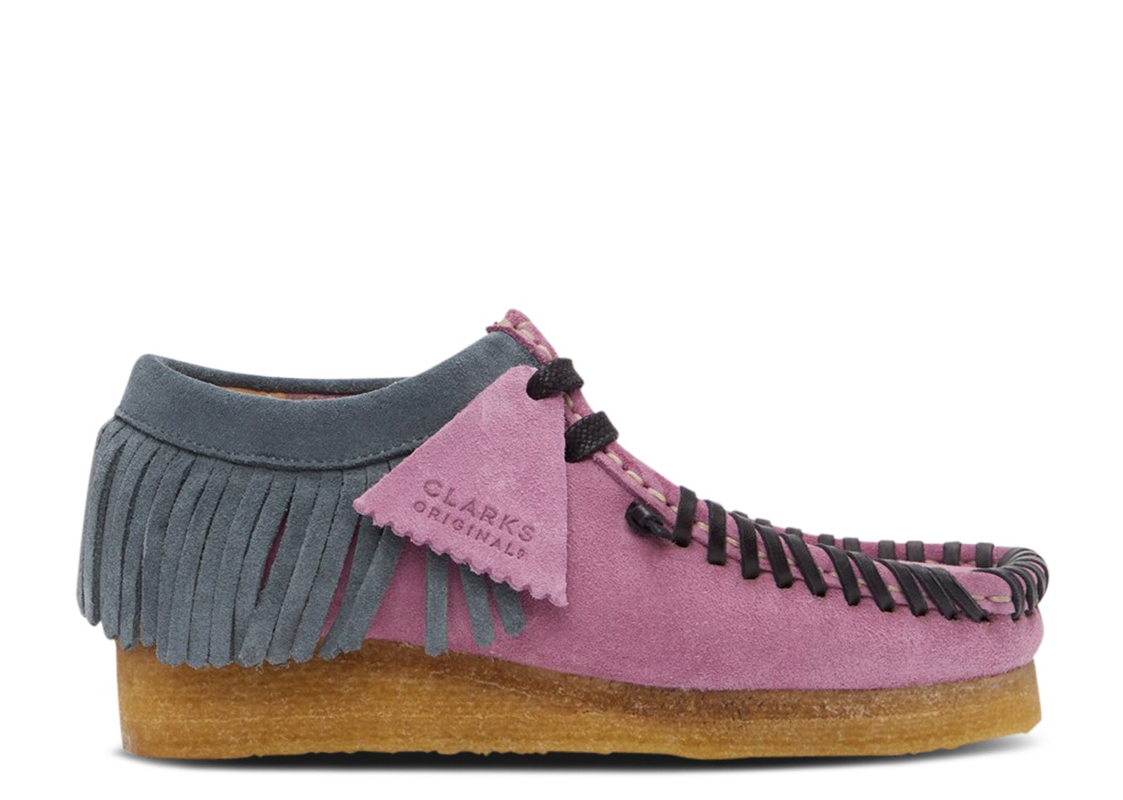 Palm Angels x Clarks Fringed Wallabee Moccasin 'Lilac' PMIA054F20LEA0023610