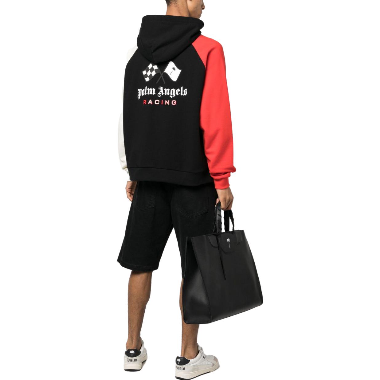 PALM ANGELS MoneyGram HAAS F1 Team Hoodie Black/Red SS23 Mens Hoodie. PMBB126T23FLE0011025 圖 4