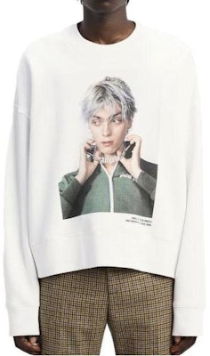 パームエンジェルス x SIMS コラボ 白 グラフィック ロゴ クルーネック スウェット メンズ PMBA026F22FLE0060155 Buy パームエンジェルス x SIMS コラボ 白 グラフィック ロゴ クルーネック スウェット メンズ PMBA026F22FLE0060155