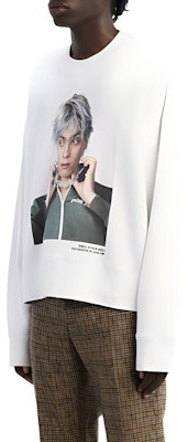 パームエンジェルス x SIMS コラボ 白 グラフィック ロゴ クルーネック スウェット メンズ PMBA026F22FLE0060155 Purchase パームエンジェルス x SIMS コラボ 白 グラフィック ロゴ クルーネック スウェット メンズ PMBA026F22FLE0060155