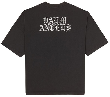 PALM ANGELS x Smiley Vintage Flame Logo 3/4 Lengan Hitam SS21 Pria PMAA041R21JER0011018 Lookbook PALM ANGELS x Smiley Vintage Flame Logo 3/4 Lengan Hitam SS21 Pria PMAA041R21JER0011018