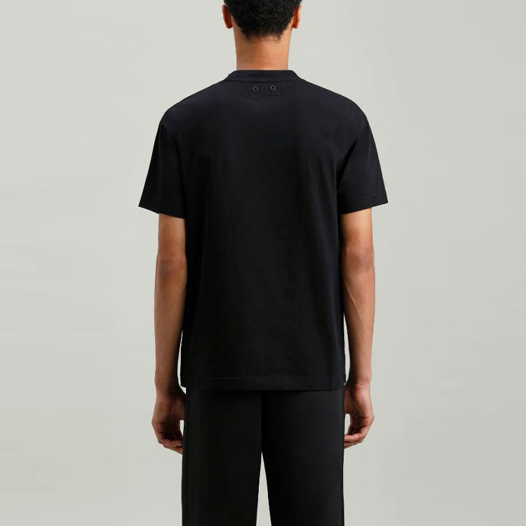 Details for PALM ANGELS x TEAM WANG SS21 パームツリーグラフィック ユニセックス ブラックTシャツ PMAA001G21JER0101010