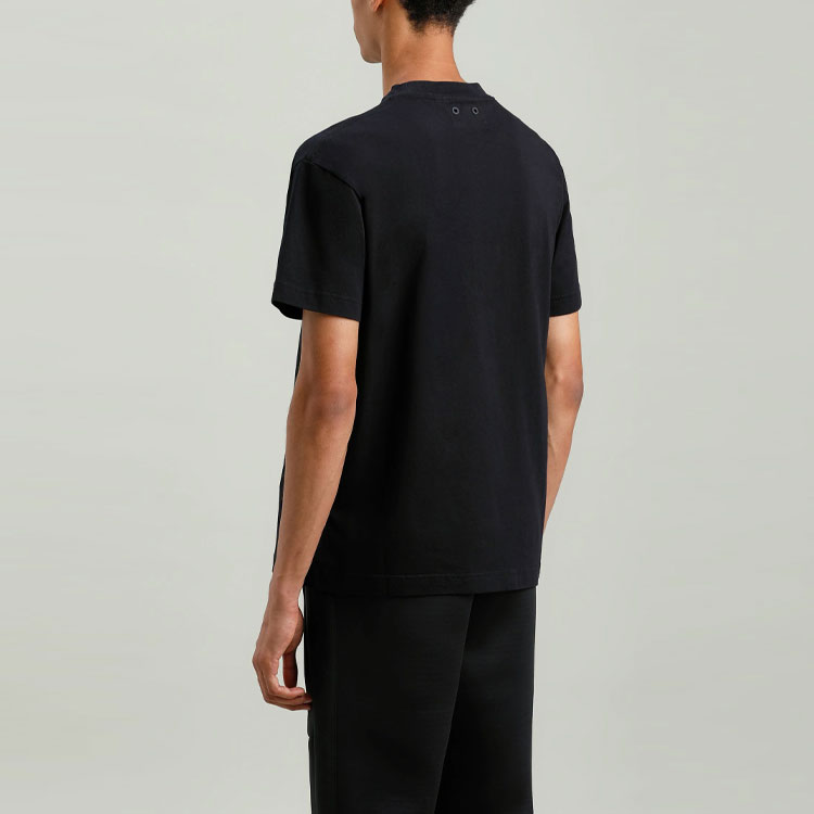 Cheap PALM ANGELS x TEAM WANG SS21 パームツリーグラフィック ユニセックス ブラックTシャツ PMAA001G21JER0101010