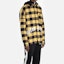 Details for PALM ANGELS Yellow Plaid Check Logo Front Hooded Shirt PMGA042E196150126001