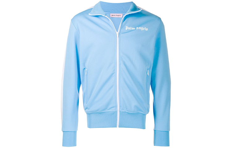 Order PALM ANGELS Zip-Up Track Jacket Unisex Blue PMBD001E193840023101