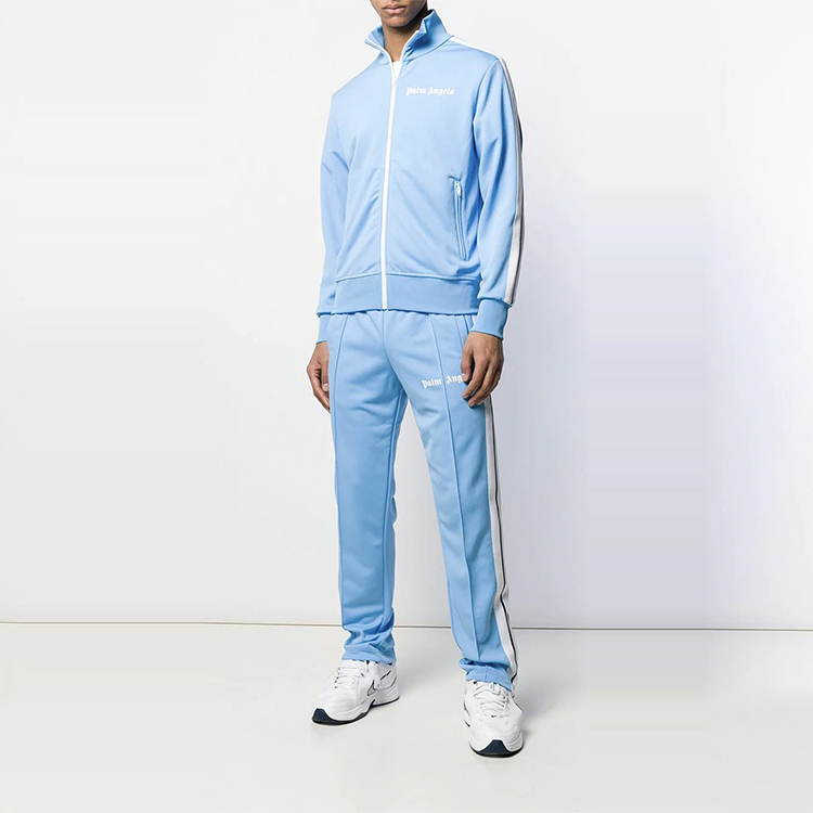Lookbook PALM ANGELS Zip-Up Track Jacket Unisex Blue PMBD001E193840023101