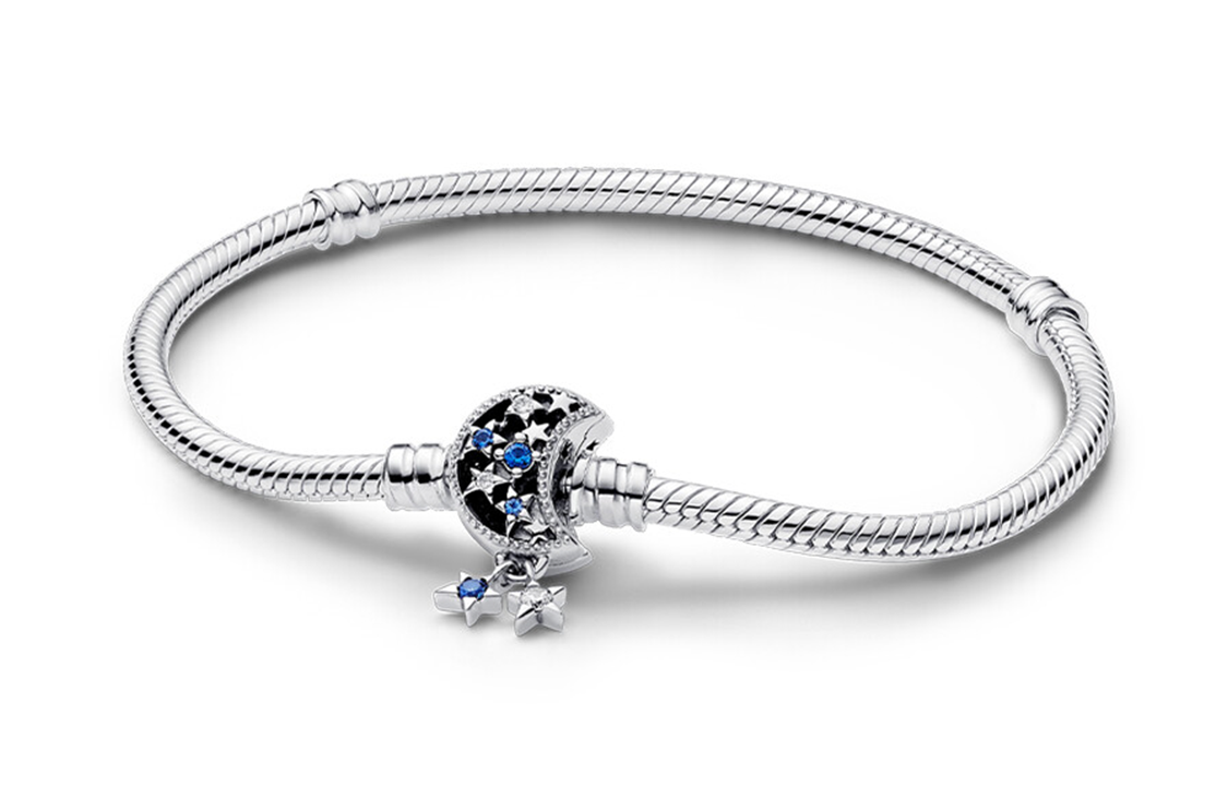 Order Gelang Pandora Perak 925 dengan Kaca & Zirconia untuk Pasangan Uniseks. 592819C01