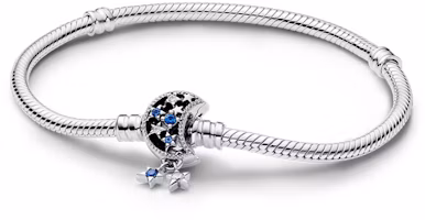Order Pandora 925 Silver Bracelet with Glass & Cubic Zirconia Unisex Couple Design. 592819C01