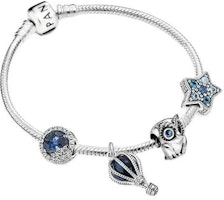 Pandora 925 Silver Deep Blue Realm Bracelet for Women - Blue ZT0764 Pandora 925 Silver Deep Blue Realm Bracelet for Women - Blue ZT0764