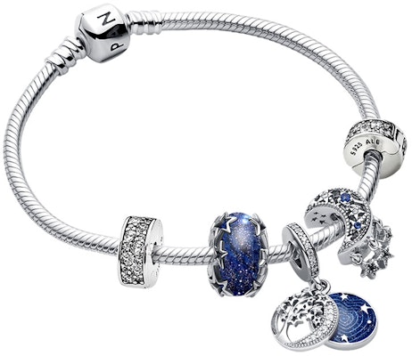Pandora 925 Perak Gelang Galaxy Wanita - Gaya Minimalis. ZT2099 Order Pandora 925 Perak Gelang Galaxy Wanita - Gaya Minimalis. ZT2099