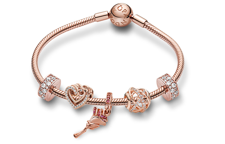 Pandora  Intertwined Sparkling Bracelet Set. ZT1093