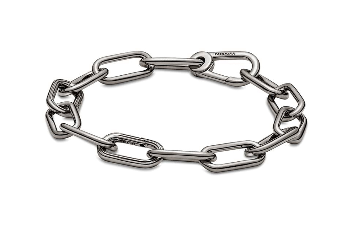 Order Pandora ME Gelang Rantai Perak Plated Ruthenium Hitam Unisex Edisi Pasangan. 549588C00