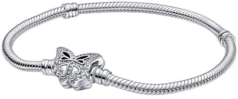 Pandora Moments Butterfly Clasp Snake Chain Bracelet 590782C01 Pandora Moments Butterfly Clasp Snake Chain Bracelet 590782C01