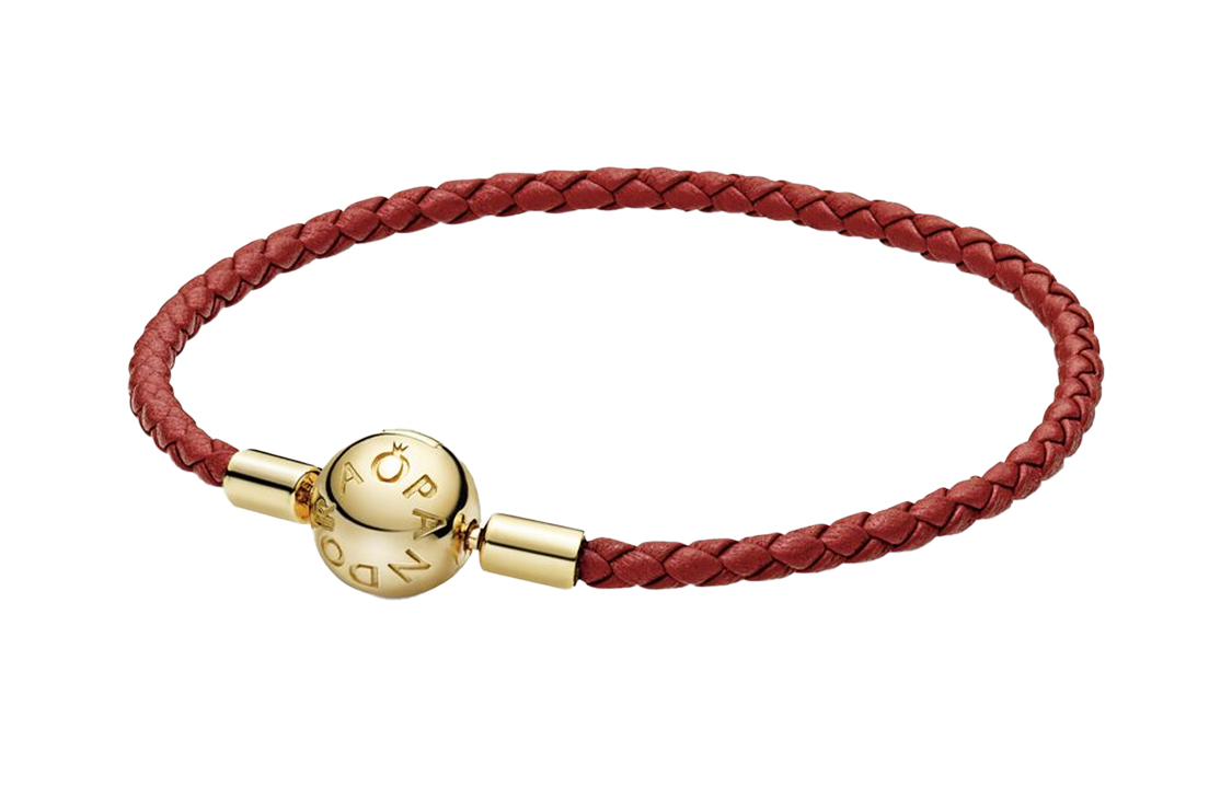 Pandora Moments Red Woven Cord Bracelet - Unisex Couple's Edition. 568777C01