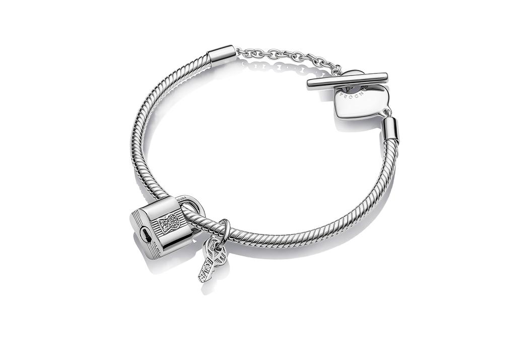 Pandora One-Lock Bracelet Set Silver Lifetime Edition. ZT2297
