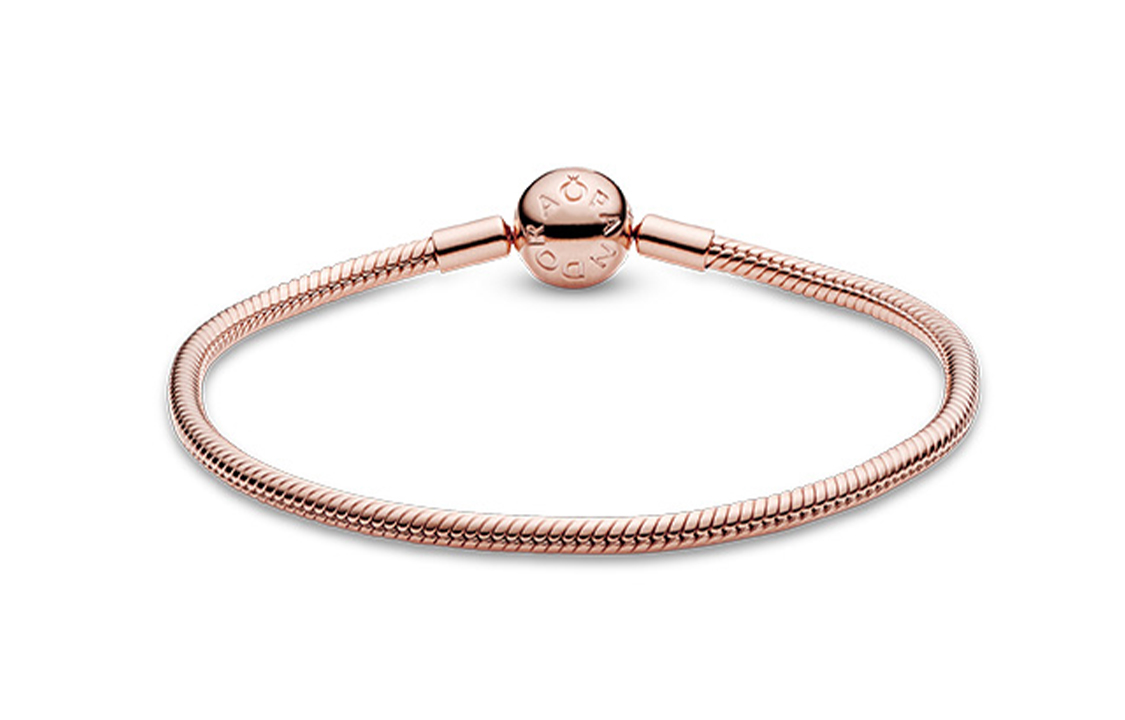 Lookbook Gelang Charm Pandora Rose Gold Planet Unisex Rekaan Pasangan. ZT-0355