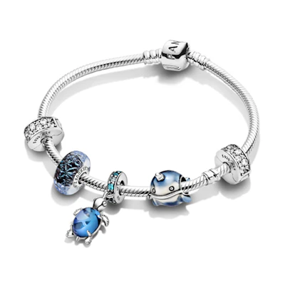 Pandora Starfish Silver Bracelet Set. ZT1268