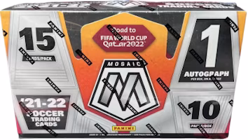 Panini 2021-22 Mosaic Road to World Cup Soccer Cards Box - Messi, Ronaldo & more. Panini-2405-2462 Panini 2021-22 Mosaic Road to World Cup Soccer Cards Box - Messi, Ronaldo & more. Panini-2405-2462