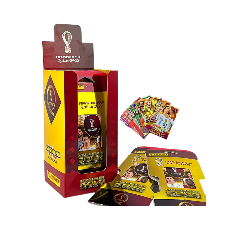 Panini Official 2022 Qatar World Cup Gold Card Pack Football Star Cards. Panini-31140