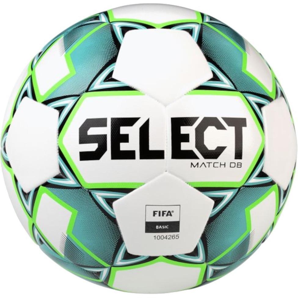 Panini Select Match DB FIFA #5 Soccer Ball Synthetic White/Green Unisex Lightweight Durable 139146555