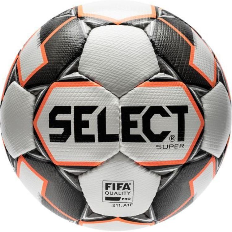 Panini Select Size 5 Soccer Ball Synthetic Durable Lightweight FIFA Hand-sewn White Gray 139302456