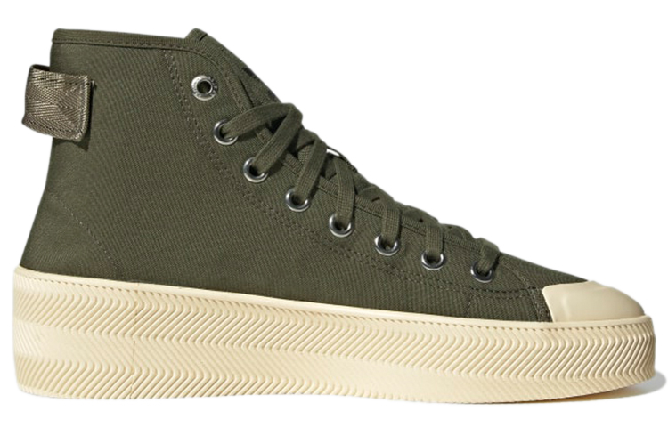 Order Parley x adidas originals NIZZA 高筒 復古休閒 開口鞋 男女款 軍綠色