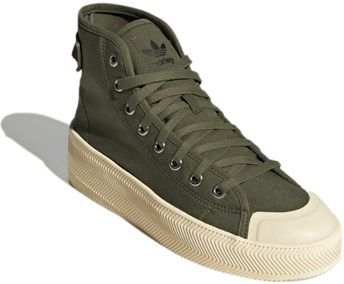 Parley x adidas originals NIZZA 高筒 復古休閒 開口鞋 男女款 軍綠色 Lookbook Parley x adidas originals NIZZA 高筒 復古休閒 開口鞋 男女款 軍綠色