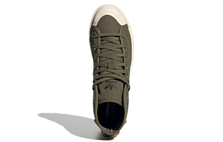 Purchase Parley x adidas originals NIZZA 高筒 復古休閒 開口鞋 男女款 軍綠色