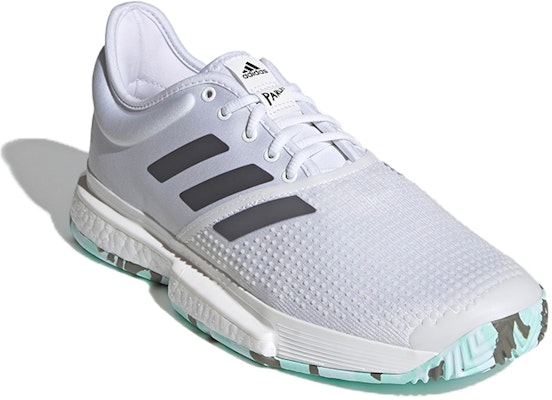 Parley x adidas SoleCourt 'Cloud White' Sepatu Tenis Putih Q46509 Lookbook Parley x adidas SoleCourt 'Cloud White' Sepatu Tenis Putih Q46509