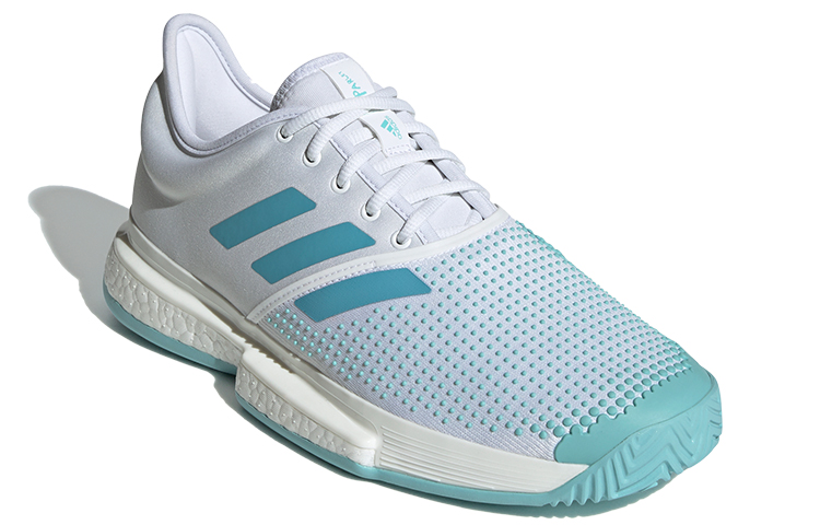 Lookbook Parley x adidas SoleCourt Boost 'Putih Biru Spirit' G26295