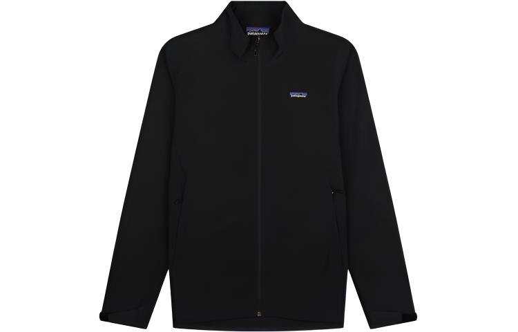 Patagonia  Adze Jacket Black Fleece Long Sleeve with Logo Outdoor Wear 83525
