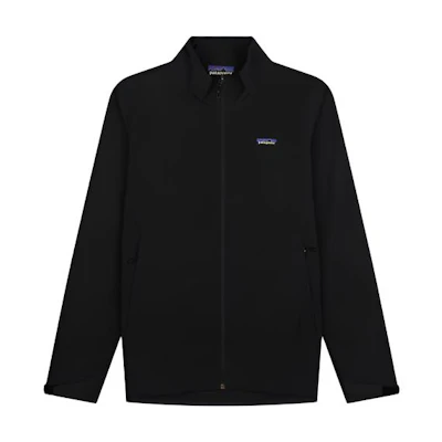 Patagonia Adze Jacket Black Fleece Long Sleeve with Logo Outdoor Wear 83525