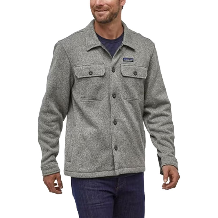 Patagonia  Better Sweater Shirt Jacket Logo Grey Workwear Long Sleeve Coat 25840 圖 3