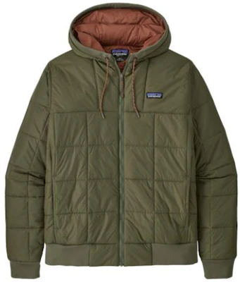 Patagonia Box Quilted Hoody Logo Print Loose-Fit Jacket. 20830 Sizing Patagonia Box Quilted Hoody Logo Print Loose-Fit Jacket. 20830