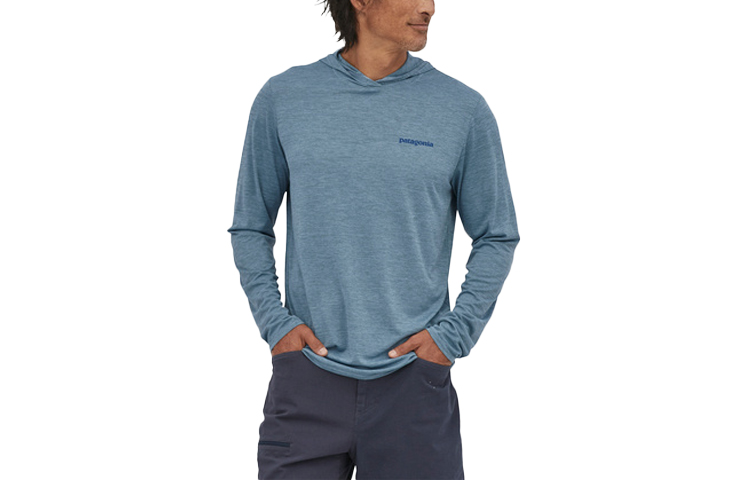 Shop Patagonia  Cap Cool Daily Hoody C1 Graphic Surf Quick-Dry Long Sleeve Shirt 45325