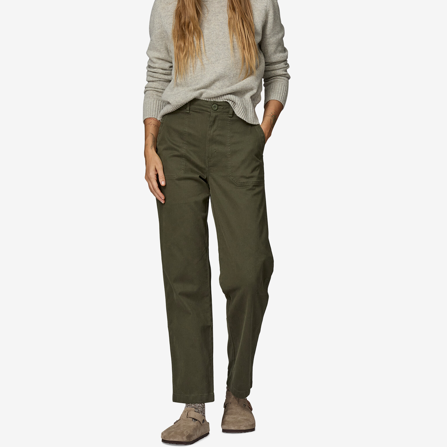 Lookbook Pantalones Cargo Patagonia Casual de Pierna Recta y Tiro Medio. 21925