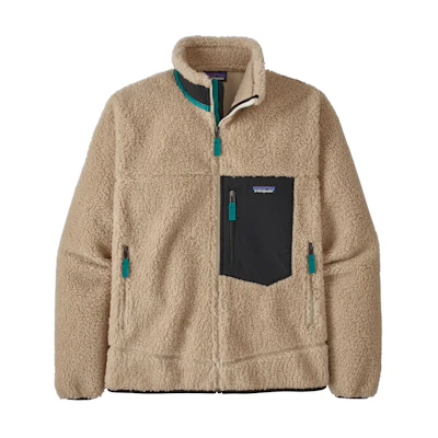 Patagonia Classic Retro-X Fleece Jacket with Colorblock Pocket. 23056