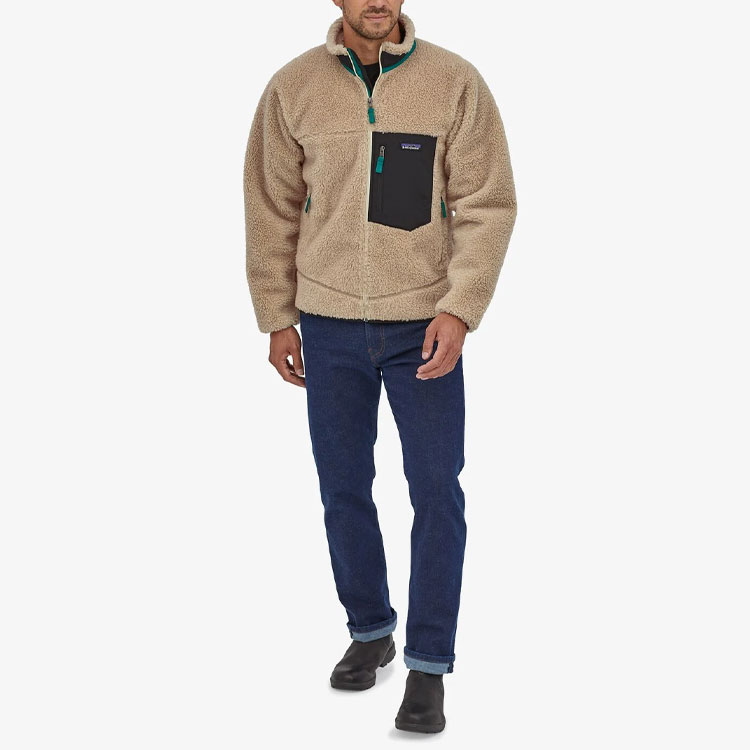 Shop Chaqueta Polar Patagonia Classic Retro-X con Bolsillo de Colorblock. 23056