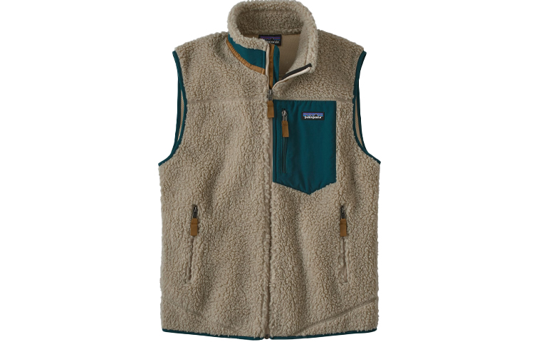 Lookbook Patagonia  Classic Retro-X Windproof Sherpa Fleece Vest with Color Block. 23048