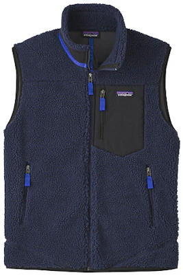 Patagonia Classic Retro-X Windproof Sherpa Fleece Vest with Color Block. 23048 Shop Patagonia Classic Retro-X Windproof Sherpa Fleece Vest with Color Block. 23048
