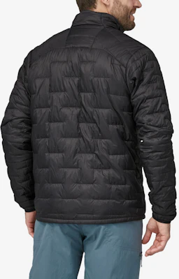 Patagonia 黑色微型羽絨外套 長袖印花標誌 84066-blk Shop Patagonia 黑色微型羽絨外套 長袖印花標誌 84066-blk