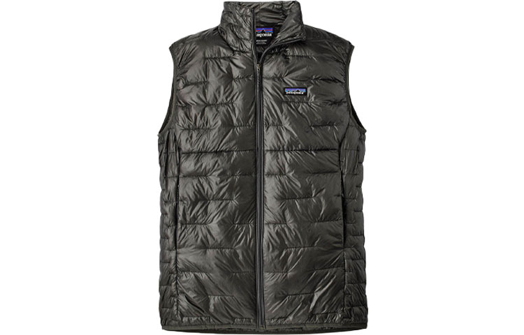 Patagonia  Micro Puff Vest Solid Color Packable Logo Stand Collar. 84075